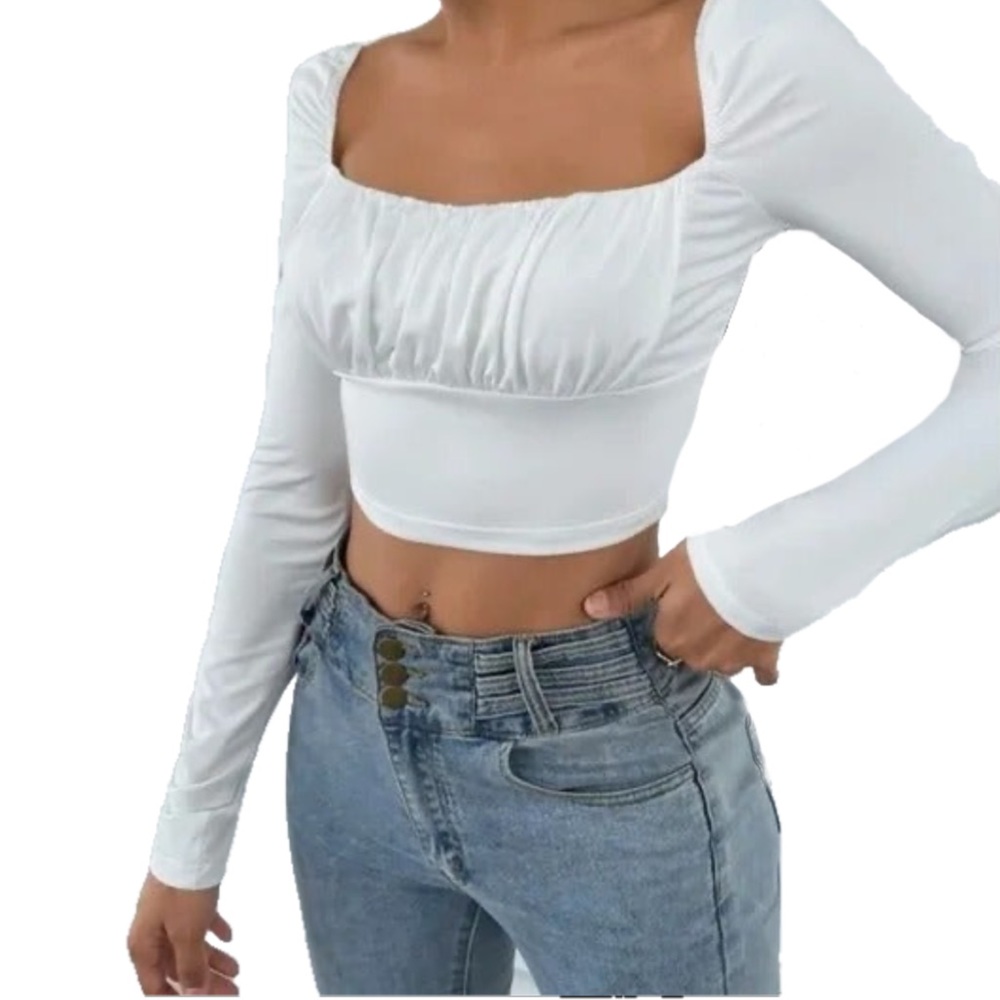 LNWT - Milk Maid Crop Tee - XS